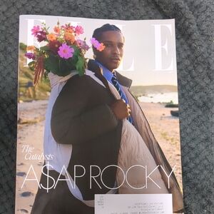 Elle Magazine with Floral Accent Cover